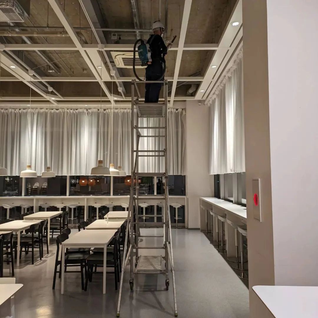 高所のクリーニング